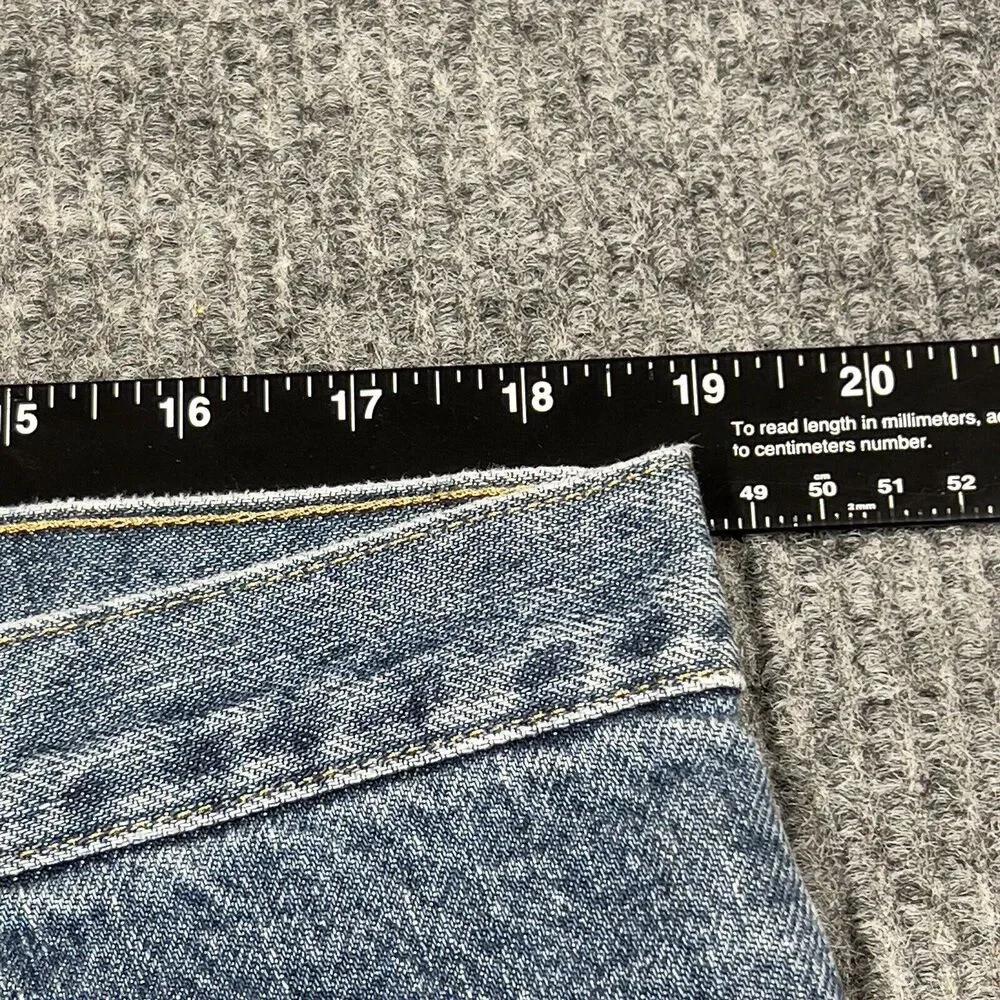 Wrangler Jeans Men 38x32 Blue Denim Pants Straight Leg Regular Fit Cotton Mexico